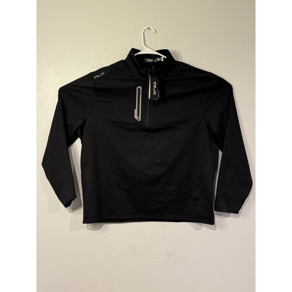 Ralph Lauren RLX Golf 1/4 Zip Pullover Men's Size 2XL Black Stretch Wicking $148